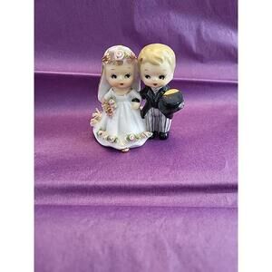 Lefton Bride and Groom Wedding Cake Topper